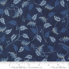 Moda Amelias Blues 31651 12 Midnight Blue Trailing Leaves | Per Half Yard