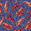 QT Fabrics This & That VIII Lobsters Rope Blue 29400-B | PER HALF YARD
