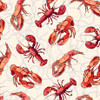 QT Fabrics This & That VIII Lobsters Rope Ecru 29400-E cream | PER HALF YARD