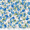 QT Fabrics This & That VIII Blueberries 29401-Z White| PER HALF YARD