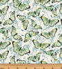 Benartex Peacock Symphony 13490 07 Butterfly Symphony Ivory | Per Half Yard