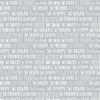 Benartex Doodle Baby Flannel 13231F-13 Sweet Words Grey | SOLD BY THE HALF-YARD