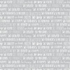 Benartex Doodle Baby Flannel 13231F-13 Sweet Words Grey | Per Half Yard