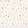 Marcus Fabrics Mini Mixers R210468D Ivory Little Bugs and Flowers  | Sold By Half-Yard
