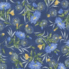 Moda Summer Breeze 33682-16 Navy Flower Patch Dandelions | Per Half Yard