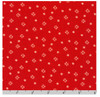 Robert Kaufman Daisy's Redwork Small Flowers Red | Sold By Half-Yard