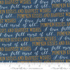 Moda Harvest Wishes 56062-12 Night Sky Fall Text and Words | Per Half Yard