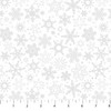 Northcott Basically Black & White 1011M-10 Silver Metallic Snowflakes | Per Half Yard