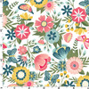 Maywood Vintage Flora by Kimberbell 10330-W Main Vintage Flora White | Per Half Yard