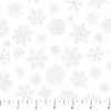 Northcott Silent Night 25390-10 White Pigment Snowflakes | Per Half Yard