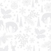 Benartex Holiday Snow 14241-09 Winter Forest All White| Per Half Yard