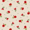 Michael Miller What's Poppin Posies Poppy Beige Red  Per Half Yard