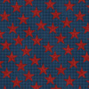 Benartex American Spirit 16103-55 Blue Houndstooth Red Stars | Per Half Yard