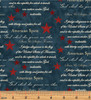 Benartex American Spirit 16104-55 America Inspired Blue Patriotic Words | Per Half Yard