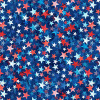 Northcott Patriot DP25543-48 Navy Multi Stars Digitally Printed| Per Half Yard