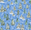 QT Fabrics | Winterhaven by Dan Morris 29898-B Pine Trees Blue | Per Half-Yard