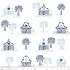 Riley Blake Simply Country Maine White Barn Quilt 13410-White | Per Half Yard