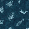 QT Fabrics Siren's Call by Dan Morris 29996-Q Nautical Toss Narwhal Squid Mythical Creatures | Per Half-Yard