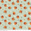Riley Blake Shades of Autumn C13471 Tea Green Pumpkins | Per Half Yard