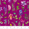 Northcott Deborah's Garden DP25594-88 Magenta Large Floral Toss | Per Half Yard