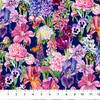 Northcott Deborah's Garden DP25590-49 Navy Multi Large Packed Floral | Per Half Yard