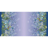 Michael Miller Botanical Garden Floral Double Border DDC11471 Multi-D| Per Half Yard