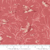 Moda French General Antoinette 13950 16 Faded Red Aviary De Trianon Florals Birds Butterflies| Per Half Yard