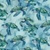 Northcott Sea Breeze DP27097-44 Blue Multi Sea Turtles Digital | Per Half Yard