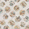 QT Fabrics Cotton Tails 30081-K Mushroom Toss Grey | Per Half-Yard