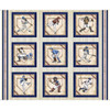 QT Fabrics Bases Loaded 36 inch PANEL 30343-E Baseball Players on Bases