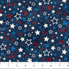Northcott Stars and Stripes 12 | Stars Navy Multi 27015-49 | Per Half Yard