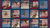 Northcott Stars and Stripes 12 | Panel of 15 Patriotic Blocks Navy Multi 27011-49
