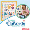 Kimberly Einmo UPWORDS Block of the Month Kit: Includes Fabrics, Aurifil Threads and Rulers
