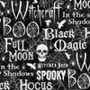 Northcott Spellbound Halloween Words 28141-99 Black Multi | SOLD BY THE HALF-YARD