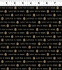 Clothworks Gothic Halloween Y444-3 DIgital Love You Black | SOLD BY THE HALF-YARD