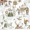 Riley Blake Santa's Tree Farm CD16450 SNOWY Winter Village | SOLD BY THE HALF-YARD