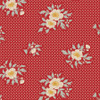 Tilda Merry Little Christmas Joy Red Floral 100624 | SOLD BY THE HALF-YARD