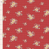 Tilda Merry Little Christmas Joy Red Floral 100624 | SOLD BY THE HALF-YARD
