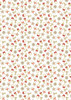 Lewis & Irene Norwegian Christmas AC11A Straw Decorations on White | SOLD BY THE HALF-YARD