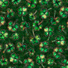 QT Fabrics - Spirit of Ireland Shamrocks Clover Forest Green 31654-F| SOLD BY THE HALF-YARD