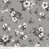 Riley Blake Ink & Ivory C16910 Gray Main Floral | SOLD BY THE HALF-YARD