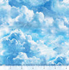QT Fabrics Earthly Delights 31312-B Clouds Sky - Sky Blue | SOLD BY THE HALF-YARD