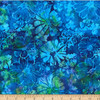 Hoffman Bali Batik Bold Floral X2634 123 Lapis |SOLD BY THE HALF-YARD