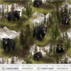 Windham Fabrics Wildlife 55025D-1 Black Bear Forest Green | SOLD BY THE HALF-YARD