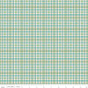 Riley Blake - Farmer's Daughter by Lori Holt C17175 SEAGLASS Plaid | SOLD BY THE HALF-YARD