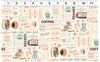 Clothworks Perfect Blend Y4719-57 Cream Coffee Words and Graphics | SOLD BY THE HALF-YARD