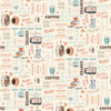 Clothworks Perfect Blend Y4719-57 Cream Coffee Words and Graphics | SOLD BY THE HALF-YARD