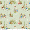 Riley Blake - Peter Rabbit™ & Benjamin Bunny™  CD17250 Green Main | SOLD BY THE HALF-YARD