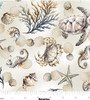 Benartex Coastal Escape 15021-70 Marine Life Neutral | SOLD BY THE HALF-YARD