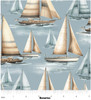 Benartex Coastal Escape 15026-80 Set Sail Ocean Sailboats | SOLD BY THE HALF-YARD